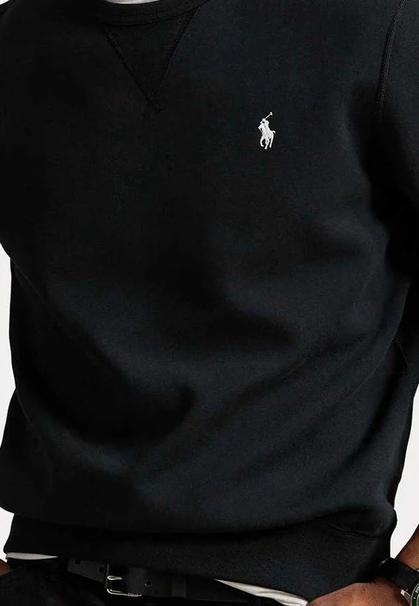 Polo Ralph Lauren Fleece Sweatshirt - Black White Logo