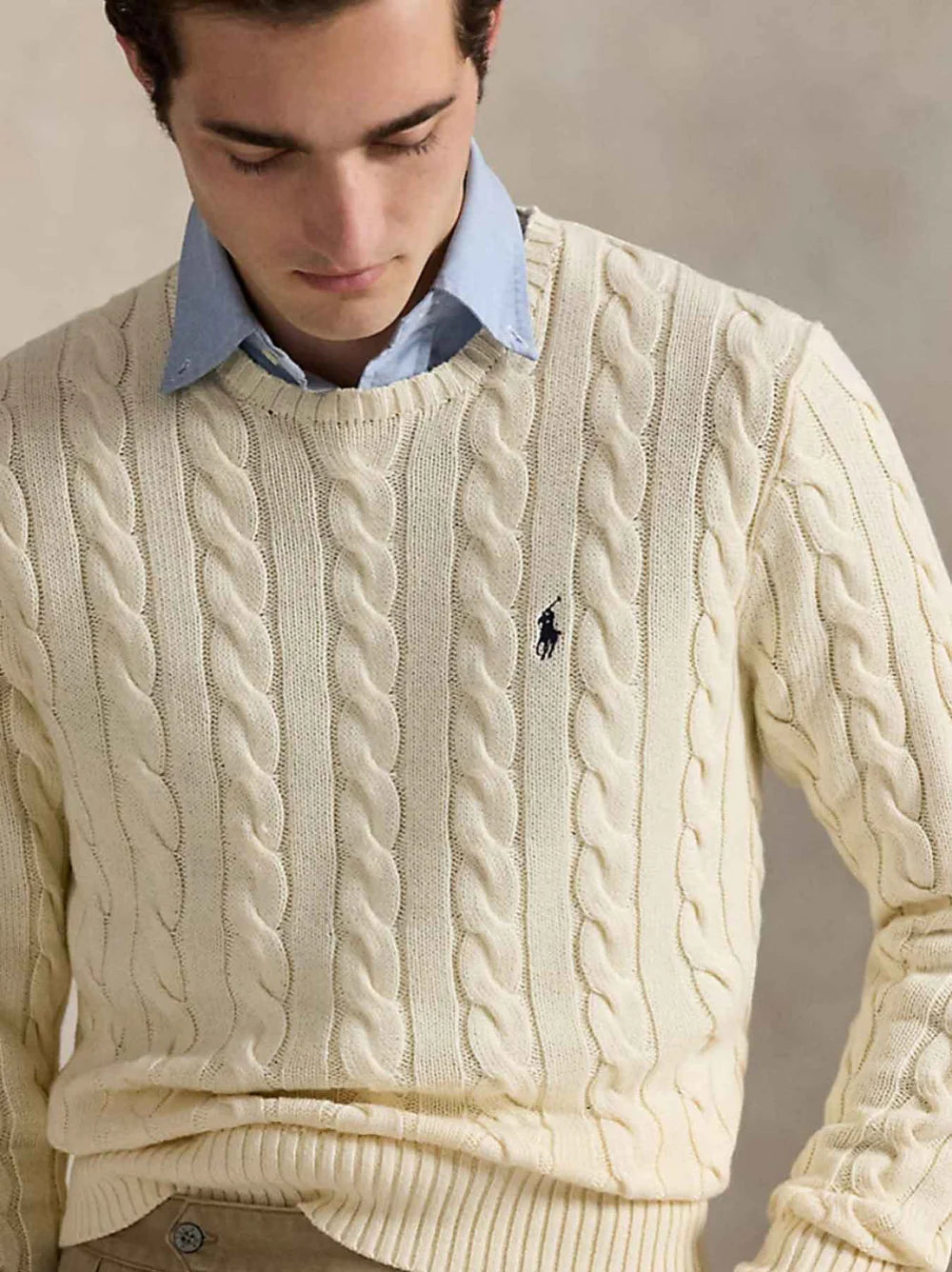 Polo Ralph Lauren Cable-Knit Sweater - White