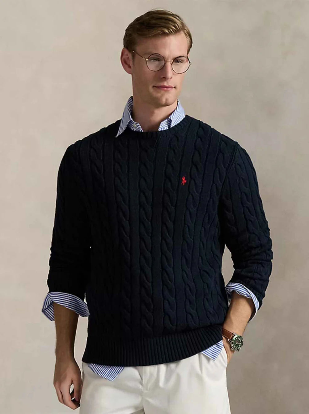 Polo Ralph Lauren Cable-Knit Sweater - Navy